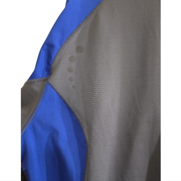 Mountain Hardwear AirShield Soft Shell Zip Front Jacket Large Blue Black - Picture 5 of 8